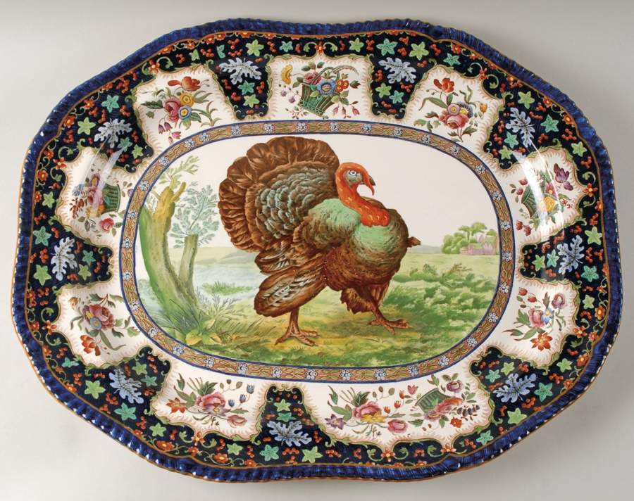 Upland Game 23" Oval Serving Platter by Spode-1