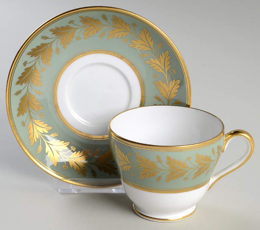 Valentine Footed Cup & Saucer Set by Spode-1
