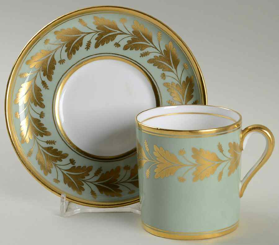 Valentine Flat Demitasse Cup & Saucer Set by Spode-1