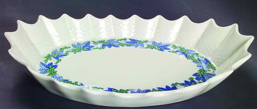 Valencia Blue Green (White Background) Jubilee Platter by Spode-1