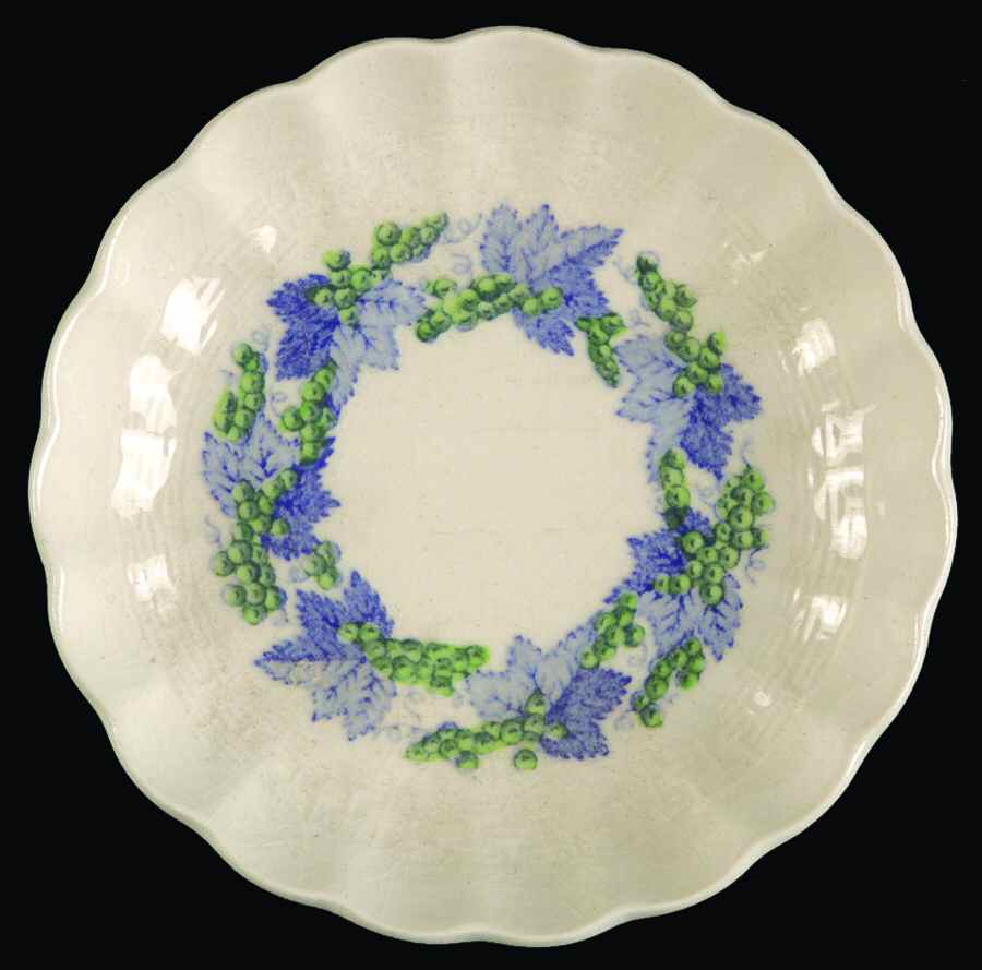Valencia Blue Green (White Background) Butter Pat by Spode-1