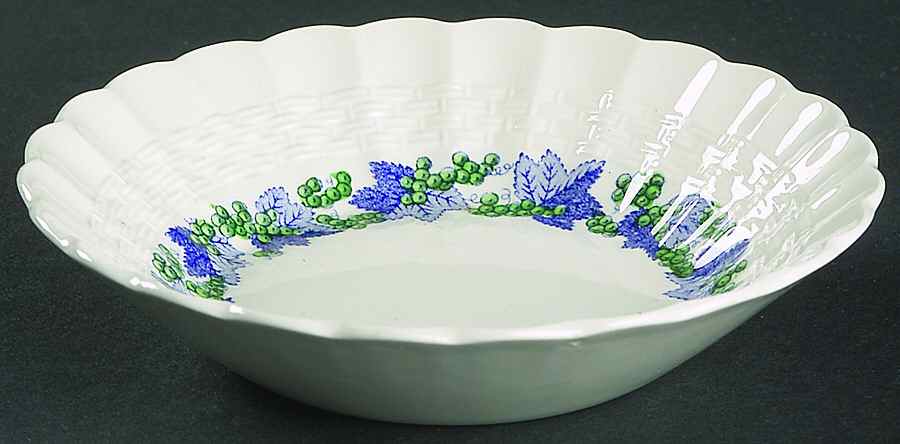 Valencia Blue Green (White Background) Fruit/Dessert (Sauce) Bowl by Spode-1