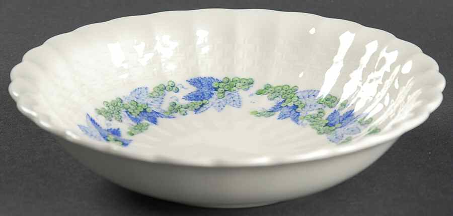 Valencia Blue Green (White Background) Coupe Cereal Bowl by Spode-1