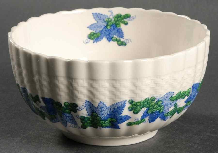 Valencia Blue Green (White Background) Cranberry Bowl by Spode-1