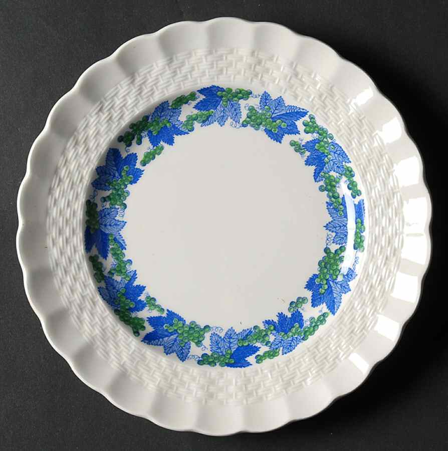 Valencia Blue Green (White Background) Bread & Butter Plate by Spode-1