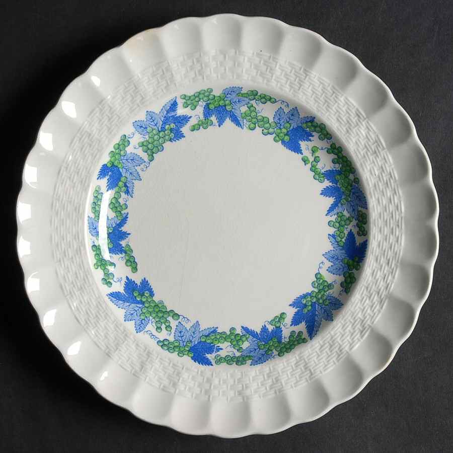 Valencia Blue Green (White Background) Salad Plate by Spode-1