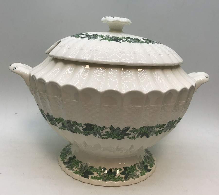 Valencia Green (No Trim or Verge) Tureen &  Lid by Spode-1