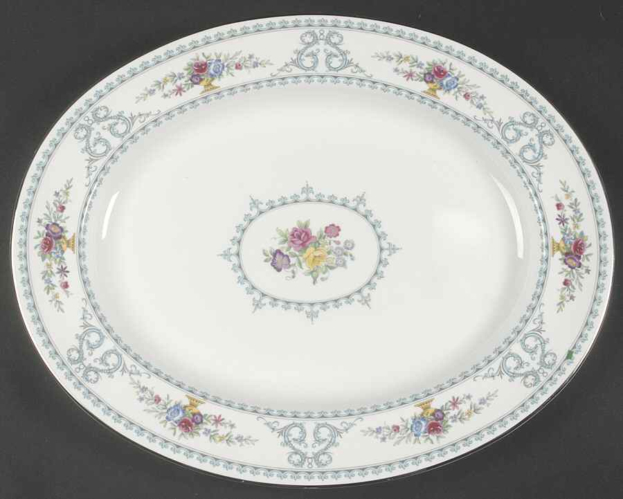 Versailles 14" Oval Serving Platter by Spode-1