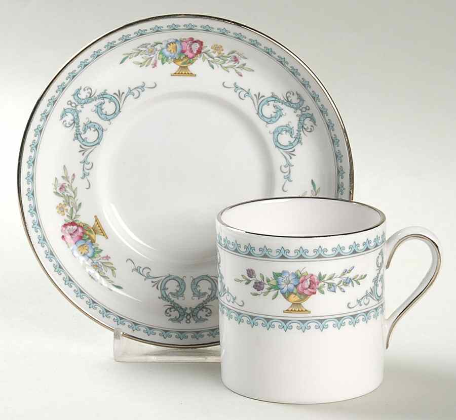 Versailles Flat Demitasse Cup & Saucer Set by Spode-1