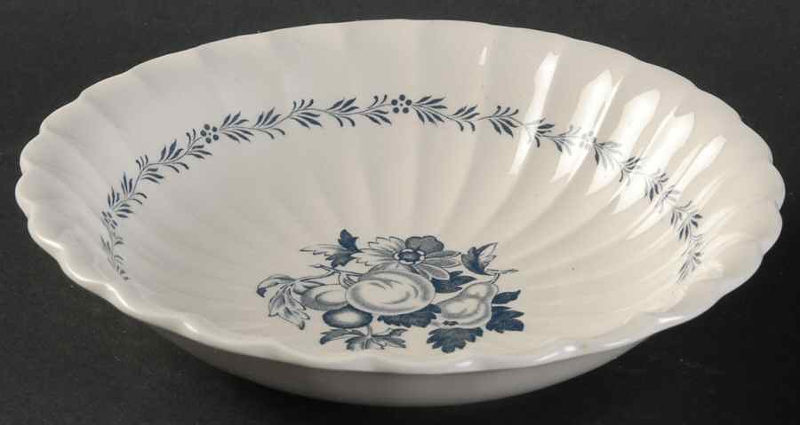 Victoria (Blue) Coupe Cereal Bowl by Spode-1