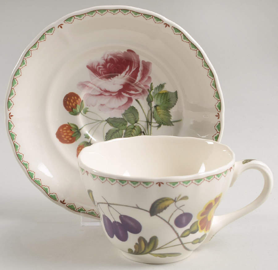 Victoria Oversized Cup & Saucer Set by Spode-1