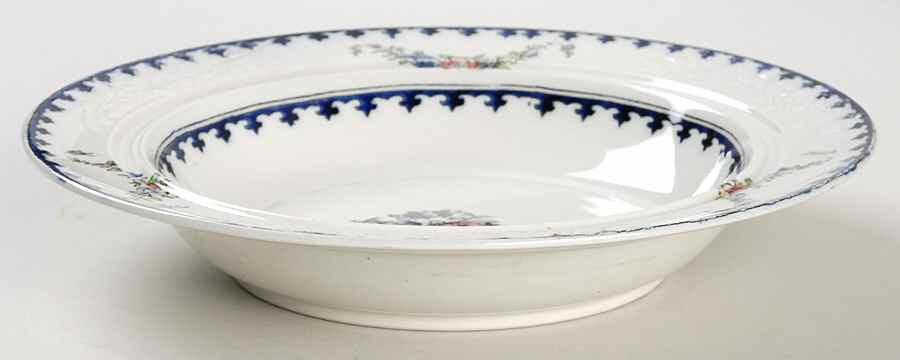Vienna (Floral Center) Rim Soup Bowl by Spode-1