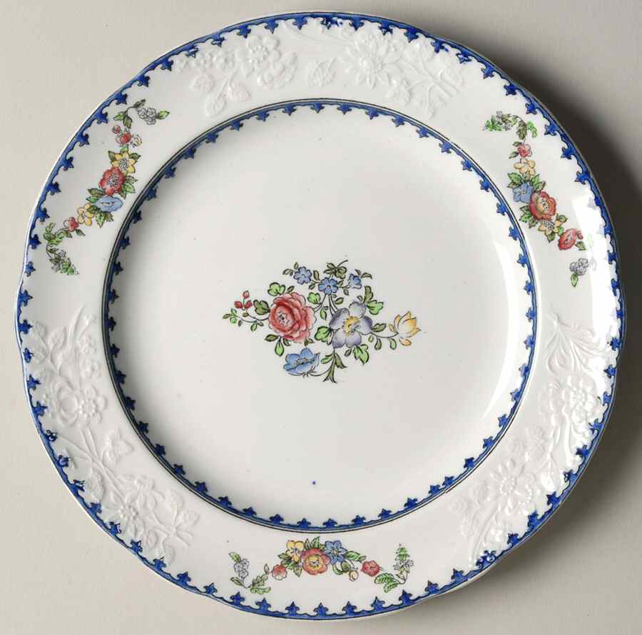 Vienna (Floral Center) Luncheon Plate by Spode-1