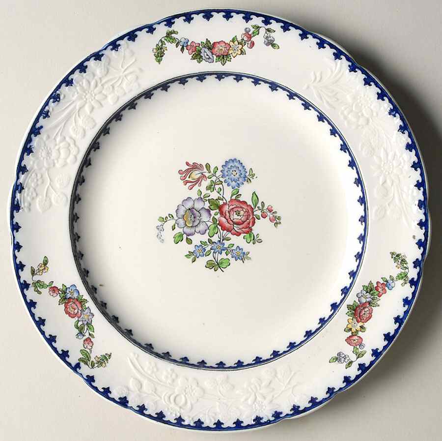Vienna (Floral Center) Salad Plate by Spode-1