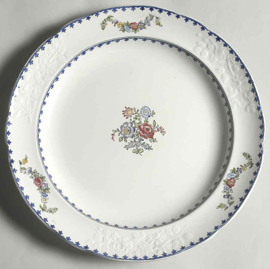 Vienna (Floral Center) 12" Chop Plate (Round Platter) by Spode-1
