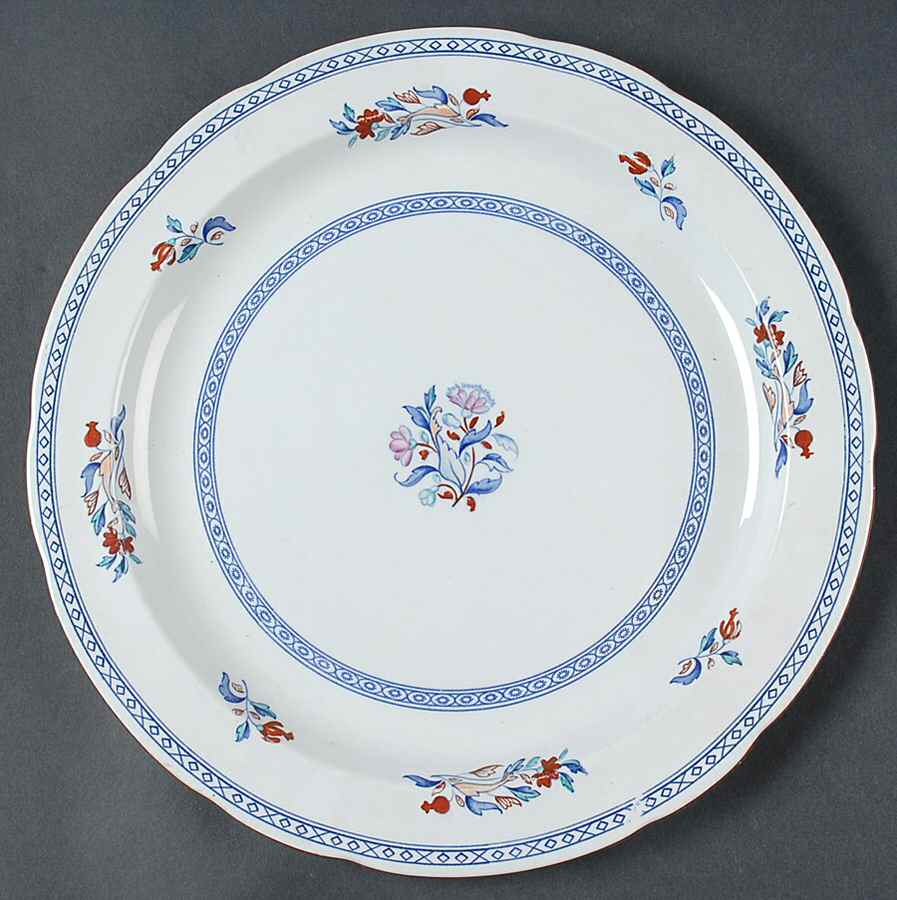 Virginia (Older, Blue Background) Service Plate (Charger) by Spode-1