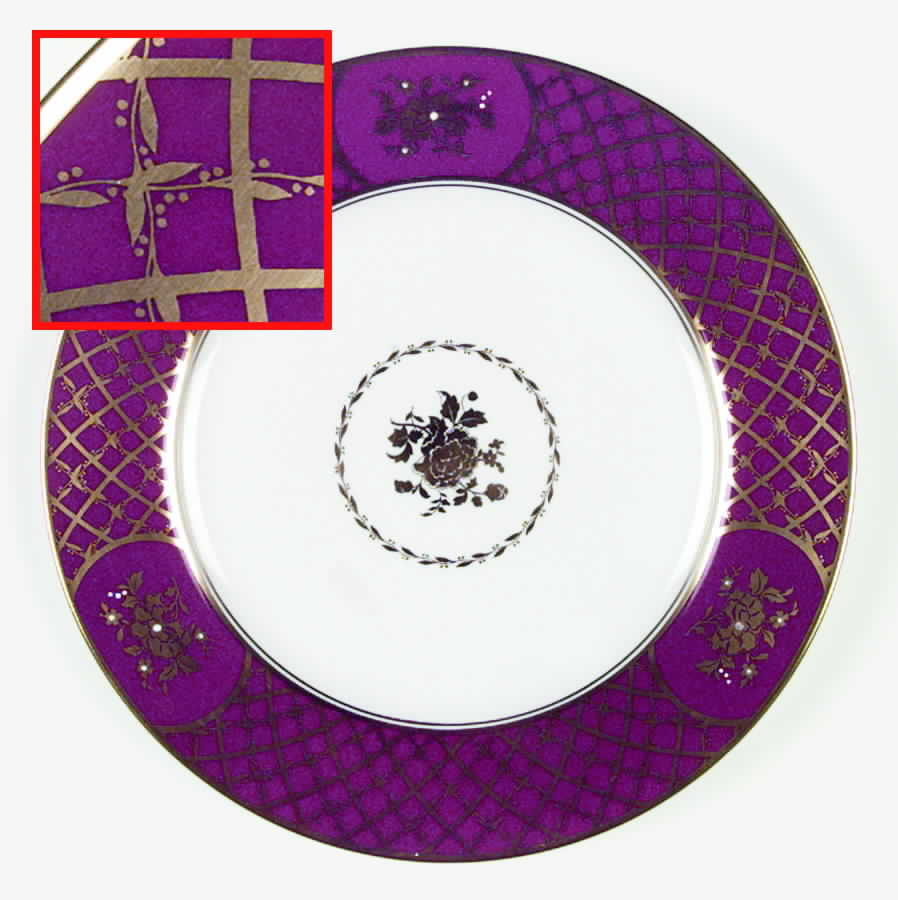 Viscount Crimsom Dinner Plate by Spode-1