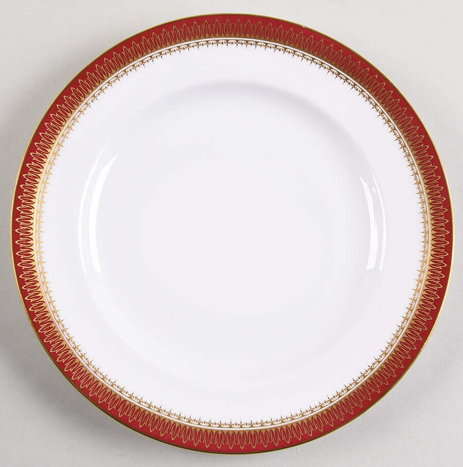 Viscount Maroon Salad Plate by Spode-1