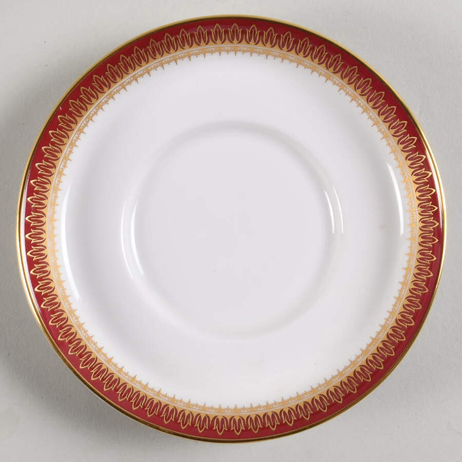 Viscount Maroon Saucer for Demitasse Cup by Spode-1