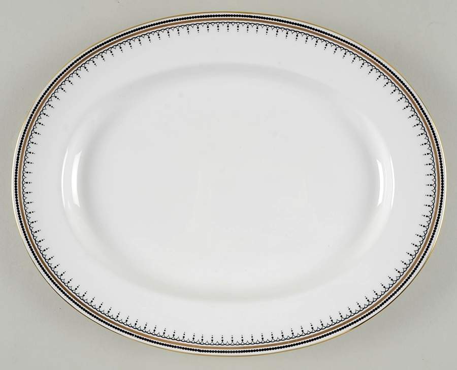 Warwick 12" Oval Serving Platter by Spode-1