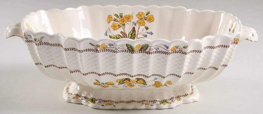 Wicker Dell Oval Vegetable No Lid by Spode-1