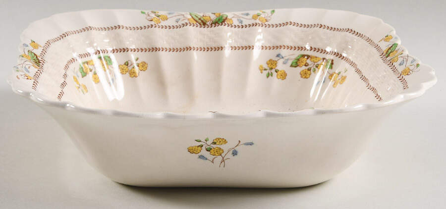 Wicker Dell 9" Square Vegetable Bowl by Spode-1