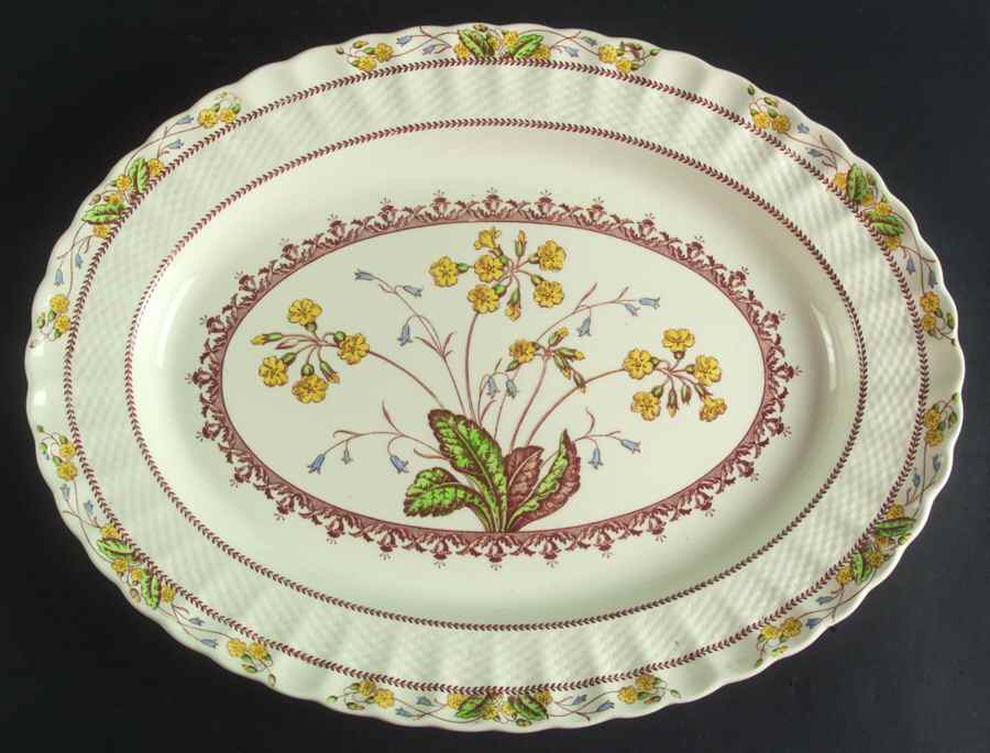Wicker Dell 16" Oval Serving Platter by Spode-1