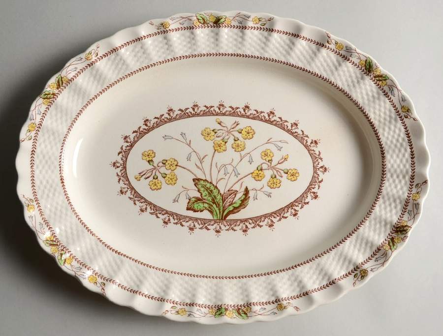 Wicker Dell 13" Oval Serving Platter by Spode-1