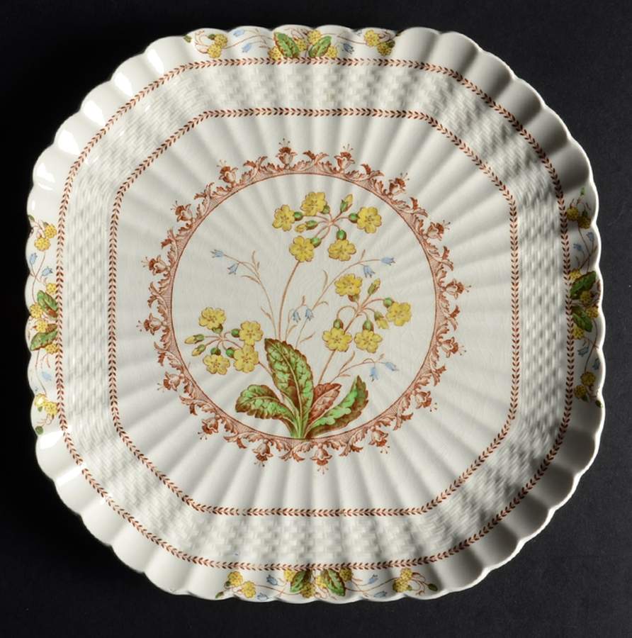 Wicker Dell Square Luncheon Plate by Spode-1