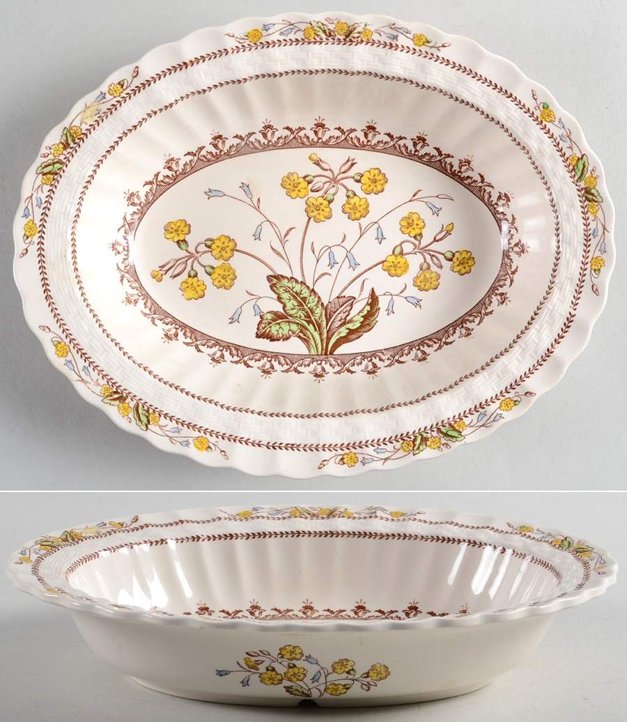Wicker Dell 9" Oval Vegetable Bowl by Spode-1