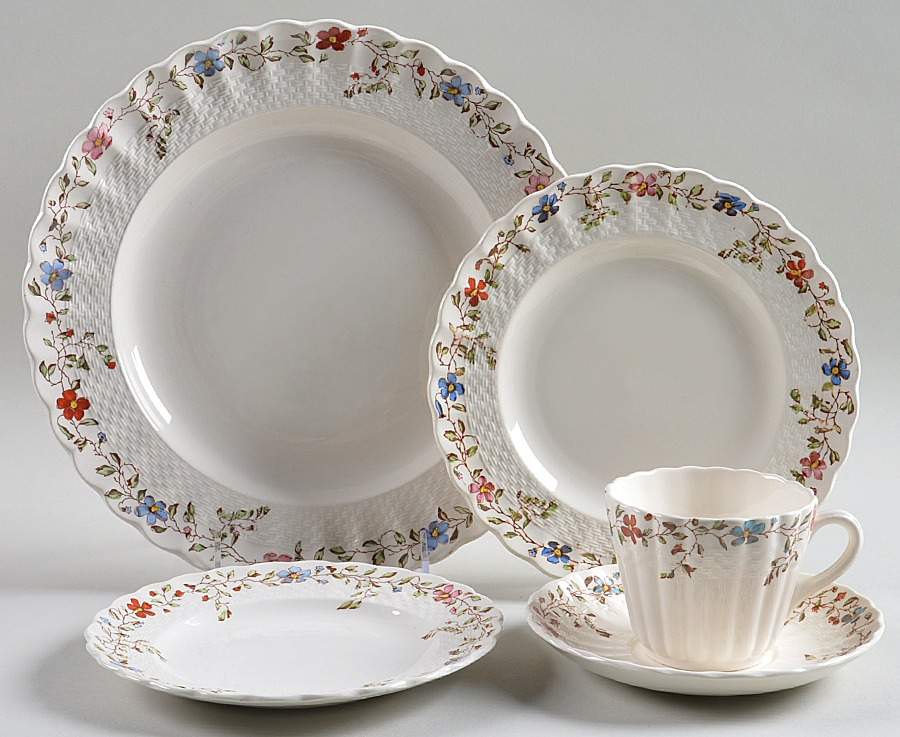 Wicker Dale 5 Piece Place Setting by Spode-1