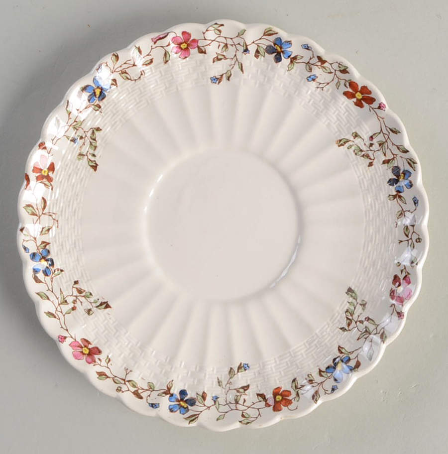 Wicker Dale Saucer for Flat Cream Soup Bowl by Spode-1