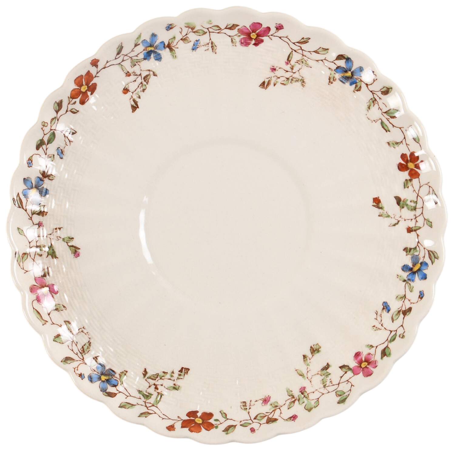 Wicker Dale Saucer for Flat Cream Soup Bowl by Spode-1