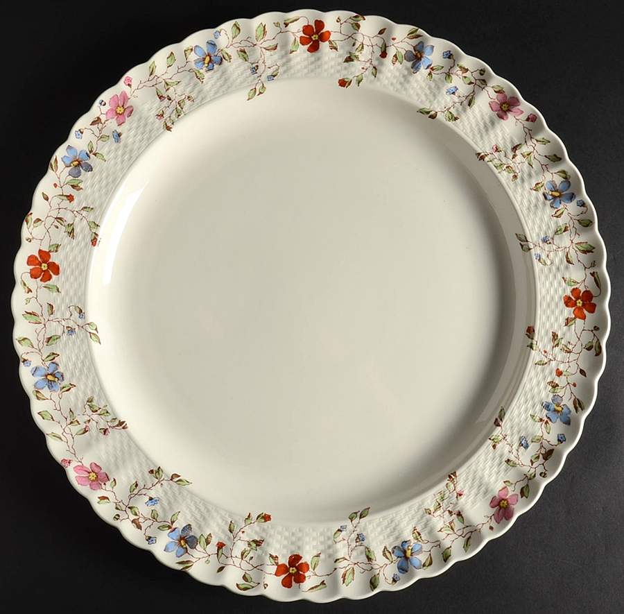 Wicker Dale 15" Chop Plate (Round Platter) by Spode-1