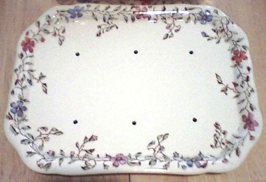 Wicker Dale Cheese Dish with Lid, Base Only (Wedge) by Spode-1