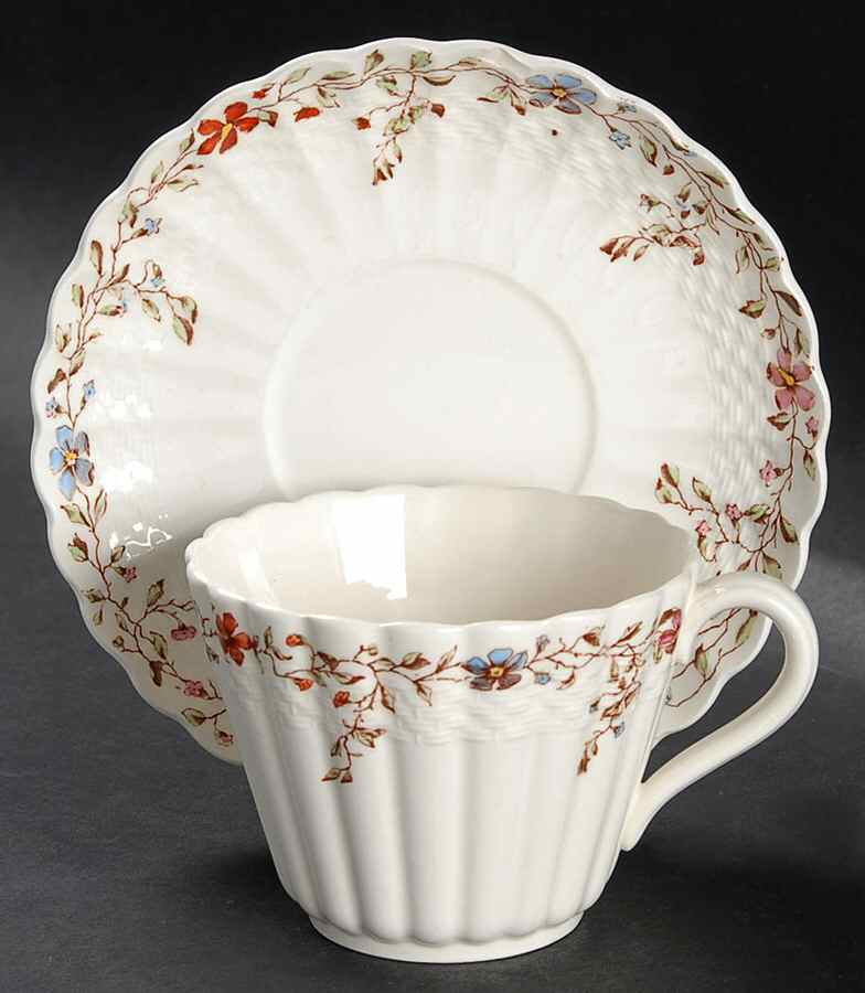 Wicker Dale Oversized Cup & Saucer Set by Spode-1