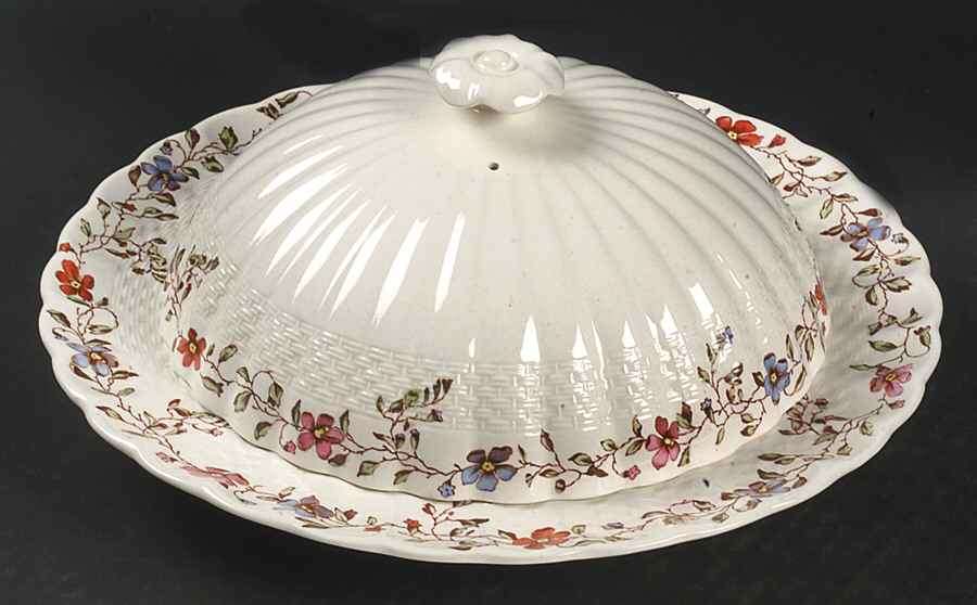 Wicker Dale Muffin Dish & Lid by Spode-1