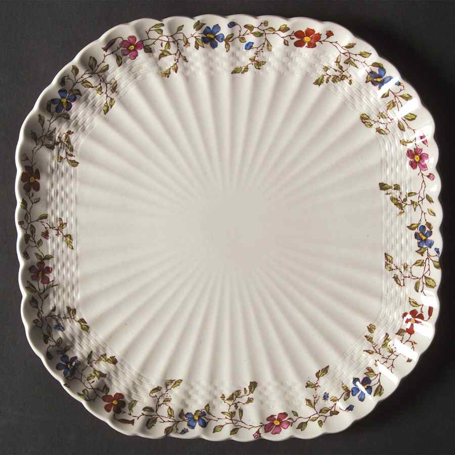 Wicker Dale Square Salad Plate by Spode-1