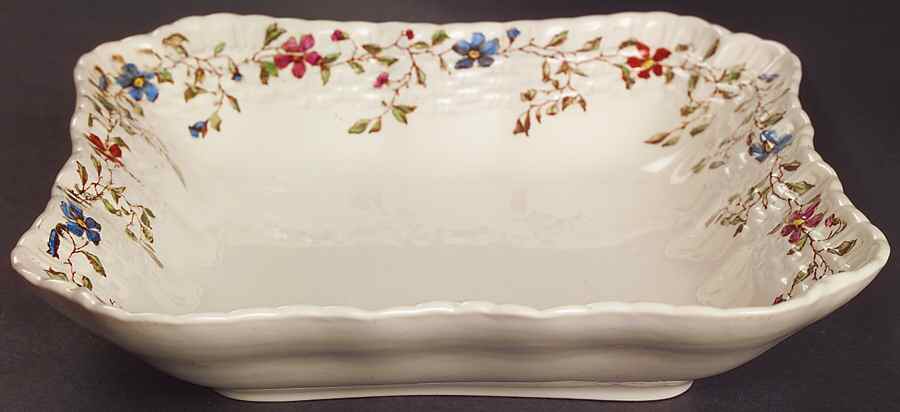 Wicker Dale 7" Square Shallow Vegetable Bowl by Spode-1