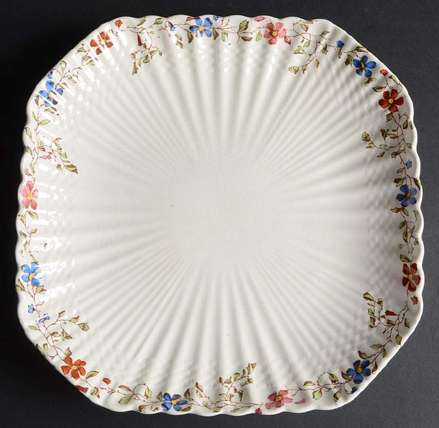 Wicker Dale Square Cake Plate by Spode-1