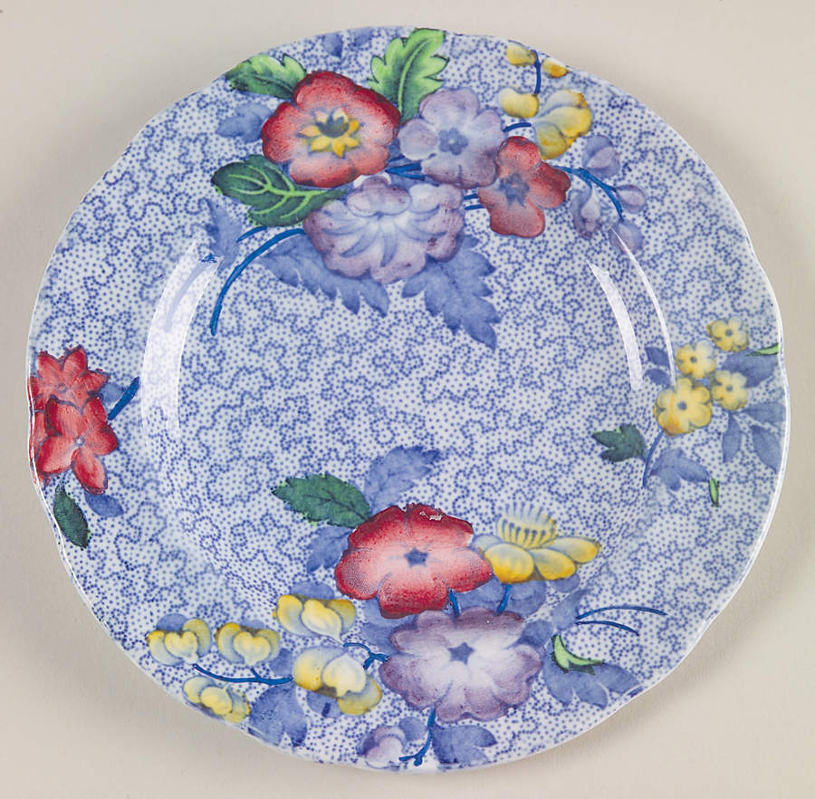Wild Flower Blue Small Bread & Butter Plate by Spode-1