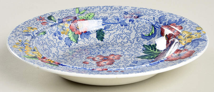 Wild Flower Blue Muffin Dish No Lid by Spode-1