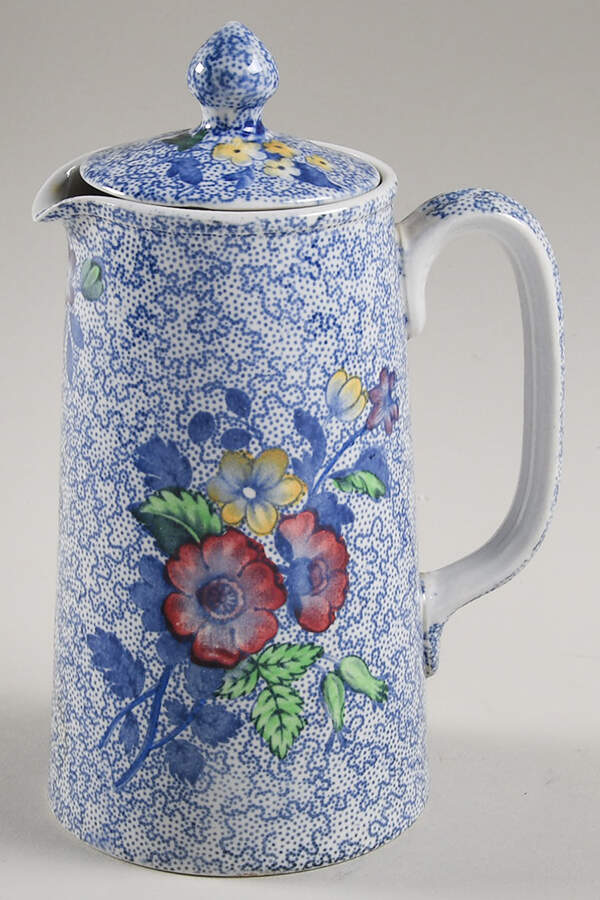 Wild Flower Blue Hot Water Jug & Lid by Spode-1