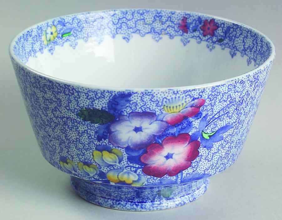 Wild Flower Blue Cranberry Bowl by Spode-1