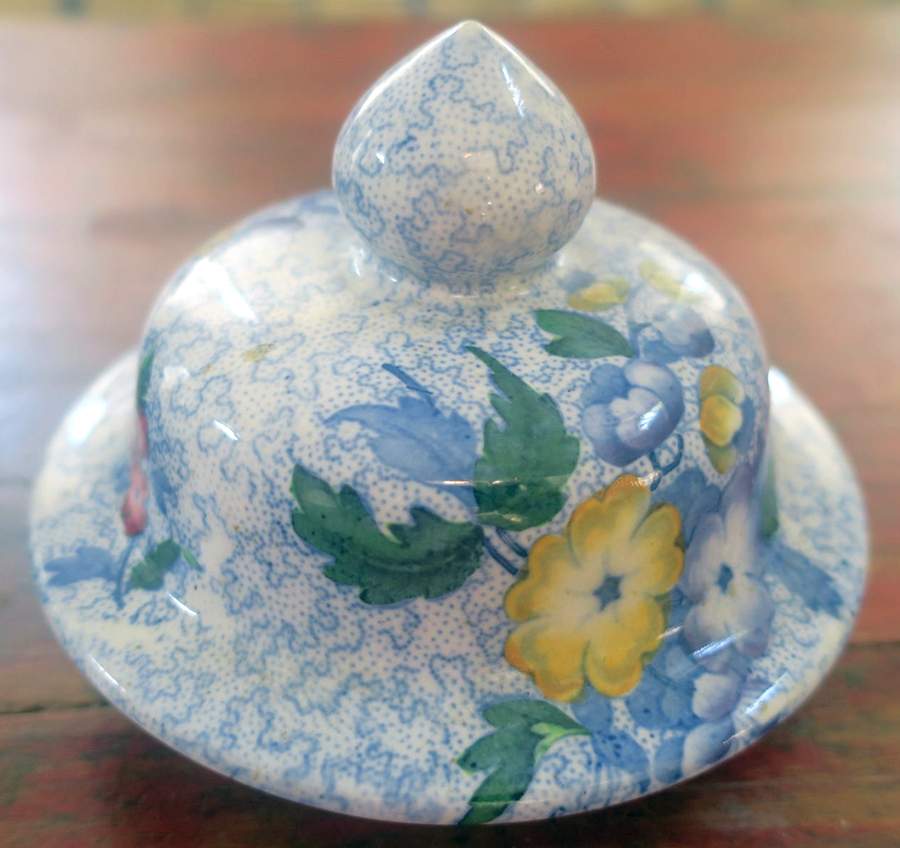 Wild Flower Blue Lid for 12" Urn by Spode-1