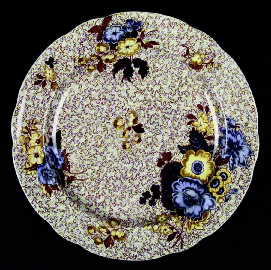 Wild Flower Brown Dinner Plate by Spode-1