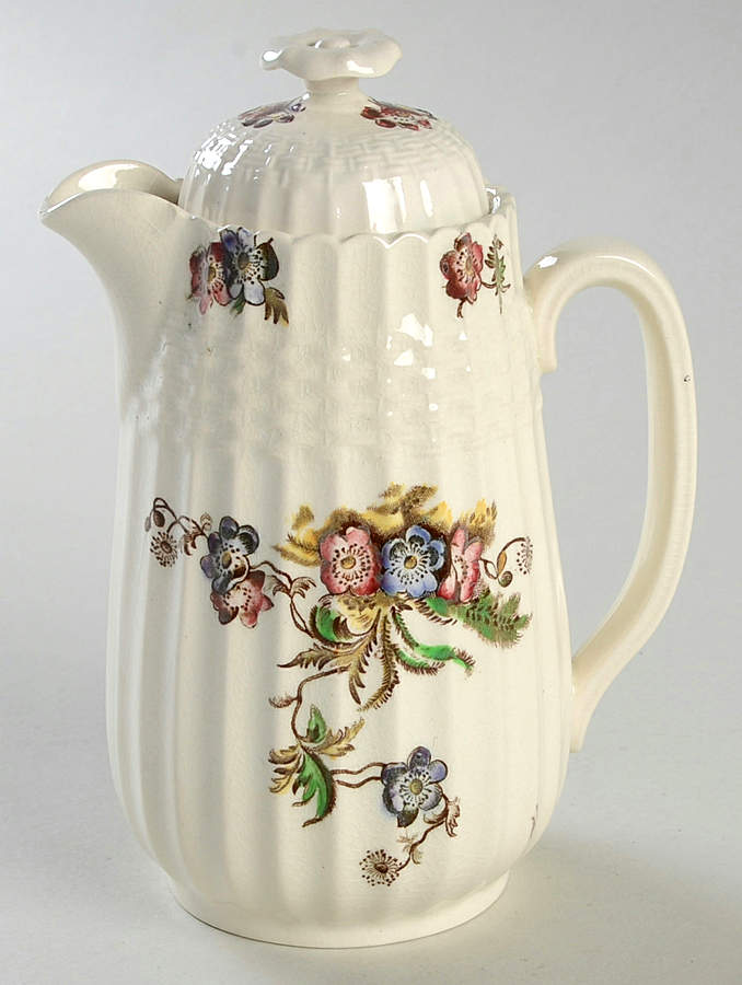 Wicker Lane (Basket Weave) Mini Coffee Pot & Lid by Spode-1