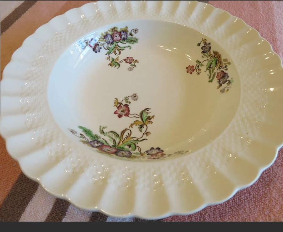 Wicker Lane (Basket Weave) Large Rim Soup Bowl by Spode-1