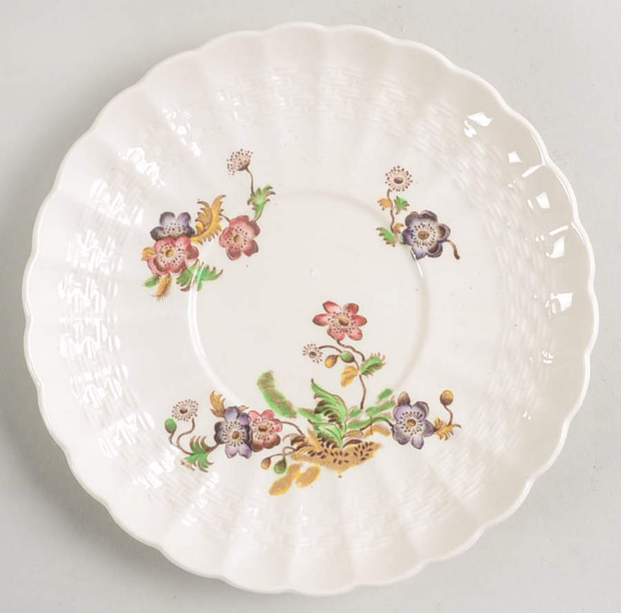 Wicker Lane (Basket Weave) Saucer by Spode-1