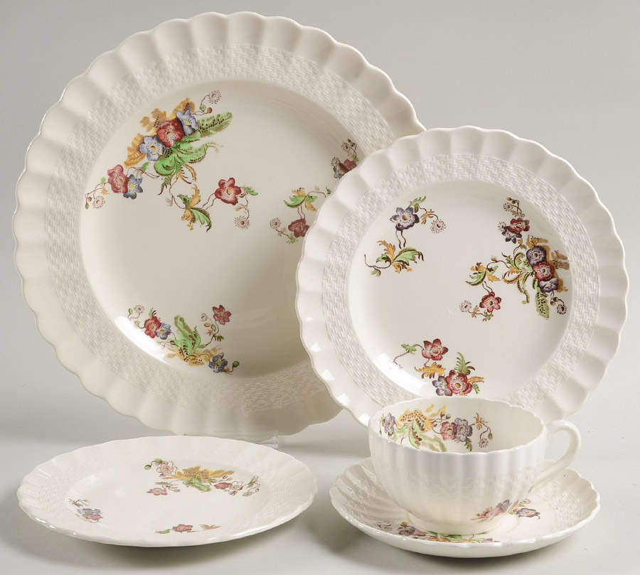 Wicker Lane (Basket Weave) 40 Piece Estate Set by Spode-1